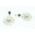 Handmade Female Earrings 925 Sterling Silver Natural Black Onyx Gem Stones - 1